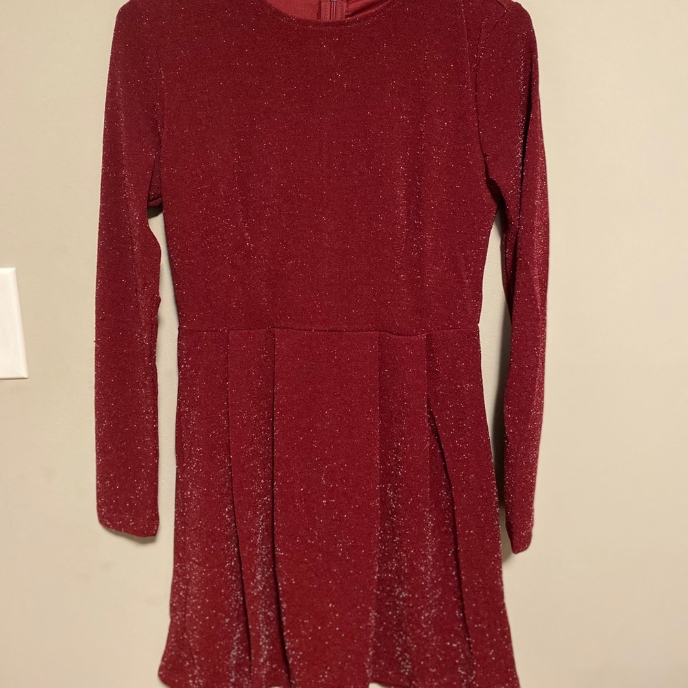 Burgundy dress